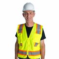 Cordova COR-BRITE Surveyor Vests, Lime, Solid Front Fabric & Polyester Mesh Back VS286-3XL